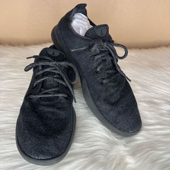 Allbirds Mens Wool Runners Sneaker Size 11 In Charcoal Grey and Black - Picture 9 of 9